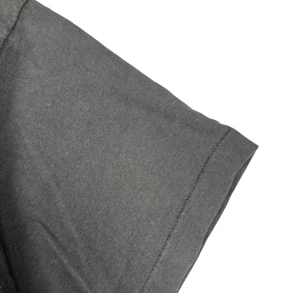 Vtg 90s Fruit of the Loom Blank T-Shirt XXL Faded Black Single Stitch USA Made - Picture 3 of 8